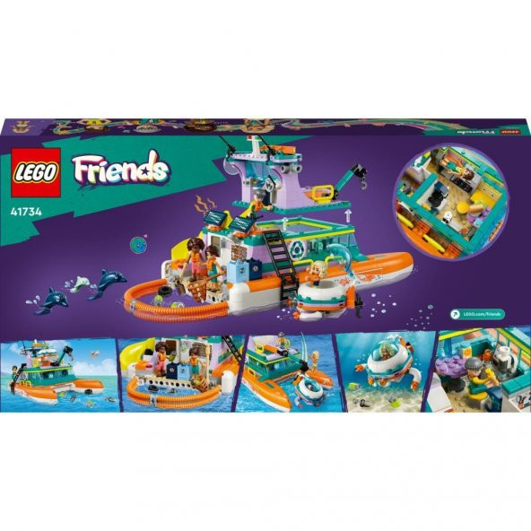 Lego Friends Deniz Kurtarma Teknesi 41734 Lisanslı Ürün - 4