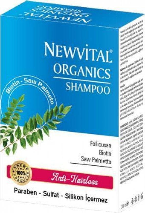 Newvital Organics Dökülme karşıtı Şampuan 300 ml