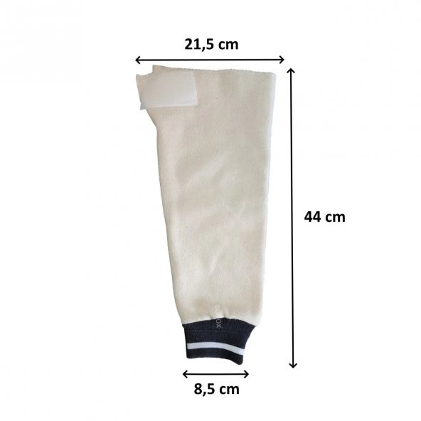 Yüksek Isıya Dayanıklı İş Kolluğu 350°C  - Koruyucu Kolluk -  Komple Muflon Kumaş - Boy: 44 cm
