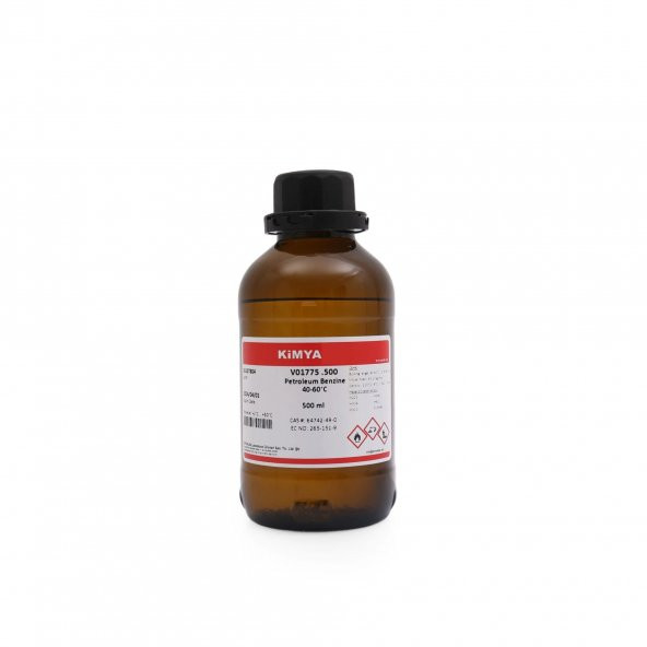 Petrol Eteri 500 mL Cam Şişe - Petroleum Benzine (40-60'C)