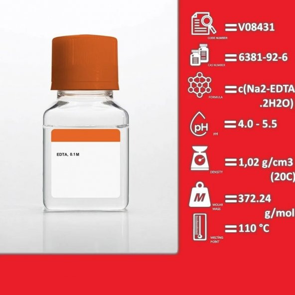 EDTA Çözeltisi 0.1M Titriplex III - EDTA Disodium Salt 1 L - 2