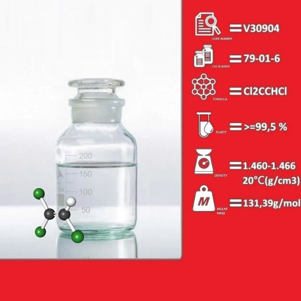 Trikloroetilen 500 mL - Trichloroethylene Extra Pure - 2