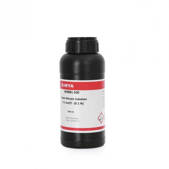 Gümüş Nitrat Çözeltisi 500 mL - 0.1 mol/L - 0.1 N