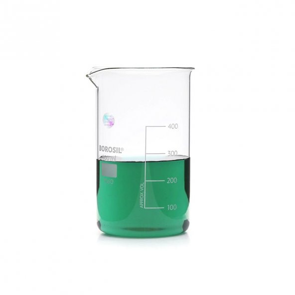 Cam Beher 500 ml - Uzun Form Isıya ve Kimyasala Dayanıklı Beaker