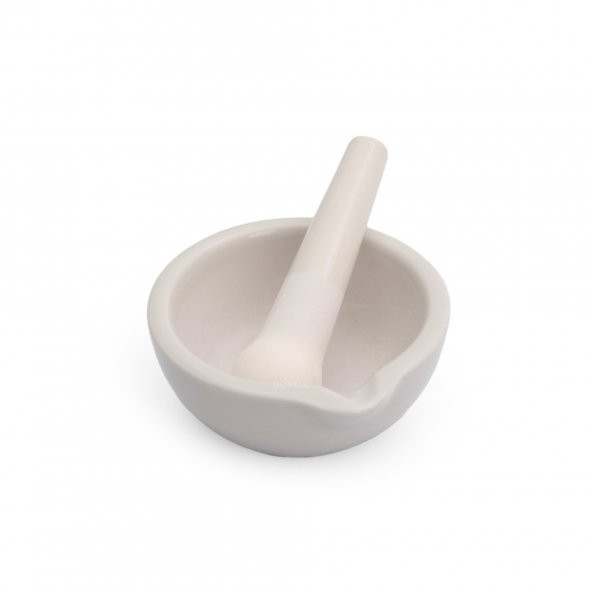 Porselen Havan Tokmaklı 80 mm - Korozyona ve Isıya Dayanıklı - Birinci Sınıf Sırlanmış Porselen - 3