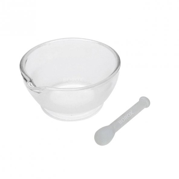 Cam Havan Tokmaklı 150 mm - Havan ve Eli - 1 Set Paket - Isı ve Kimyasala Dayanıklı - Resim 2