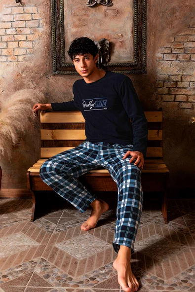Nisanca Kışlık Erkek Polar Pijama Takımı - Sıcak Tutan Casual Erkek Polar - 9