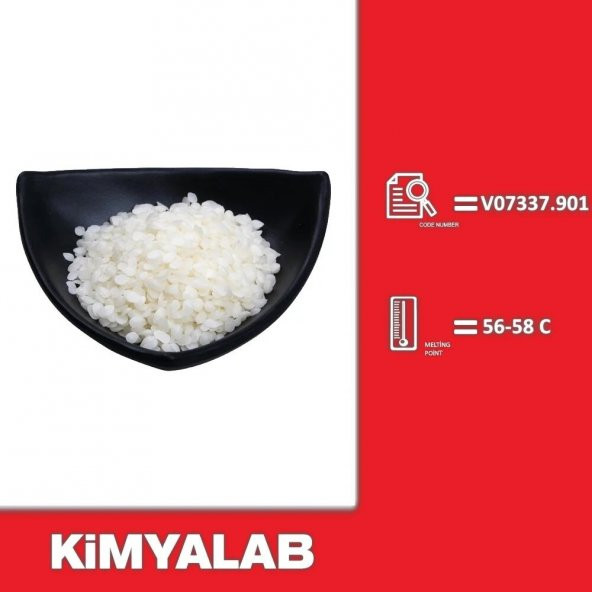 Parafin Boncuk 2,5 Kg - 56-58C - Alman Malı - 2,5 Kg/HDPE Şişe -  Cas No : 8002-74-2 - 2