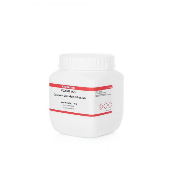 Kalsiyum Klorür 1 kg - CAS No : 10035-04-8 - 1 kg/HDPE Şişe
