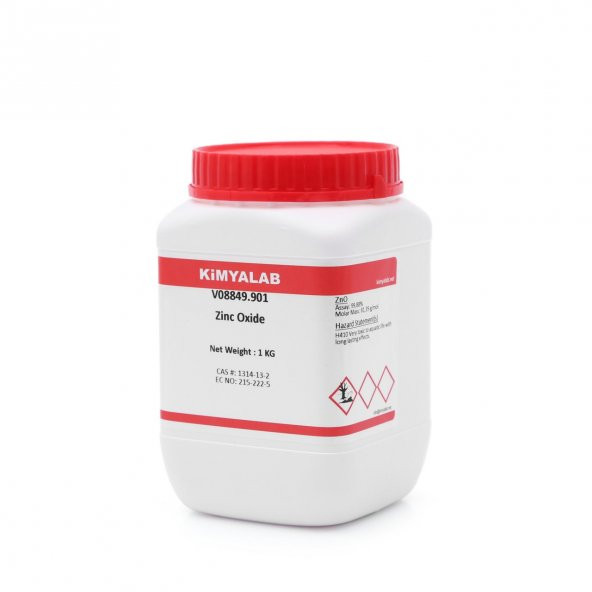 Çinko Oksit 1 Kg - CAS No : 1314-13-2 - Saflık: 99.88 - 1