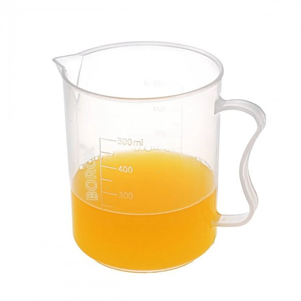 Kulplu Plastik Beher 500 mL - Sıfır Ürün - 1