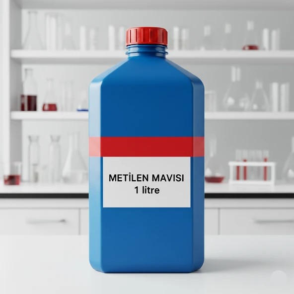Metilen Mavisi 1 Litre  (Methylene Blue) Sıvı Form / HDPE Şişe / Yüksek Kaliteli / Zurih Lab - Resim 3