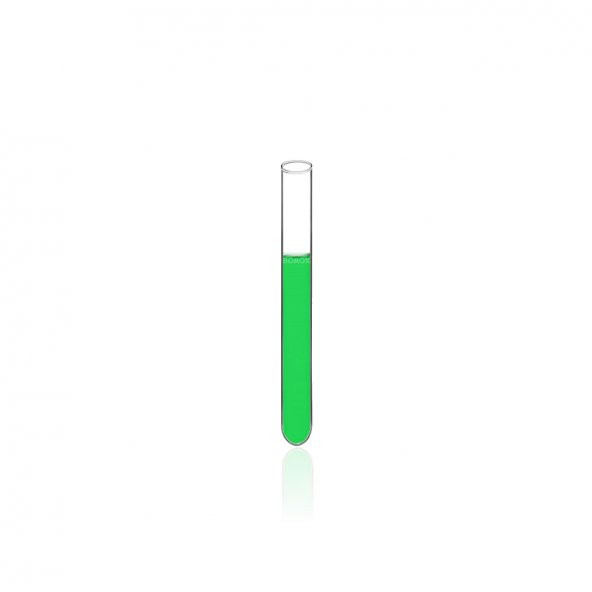 Cam Deney Tüpü 10x100 mm - 20 Adetlik Set -  Isıya Dayanıklı -  Hacim: 7ml - Resim 3