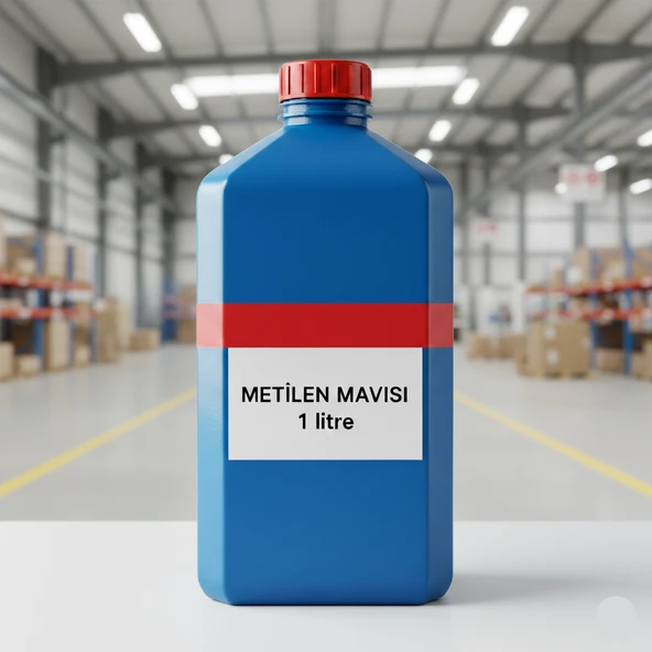 Metilen Mavisi 1 Litre  (Methylene Blue) Sıvı Form / HDPE Şişe / Yüksek Kaliteli / Zurih Lab ürün görseli