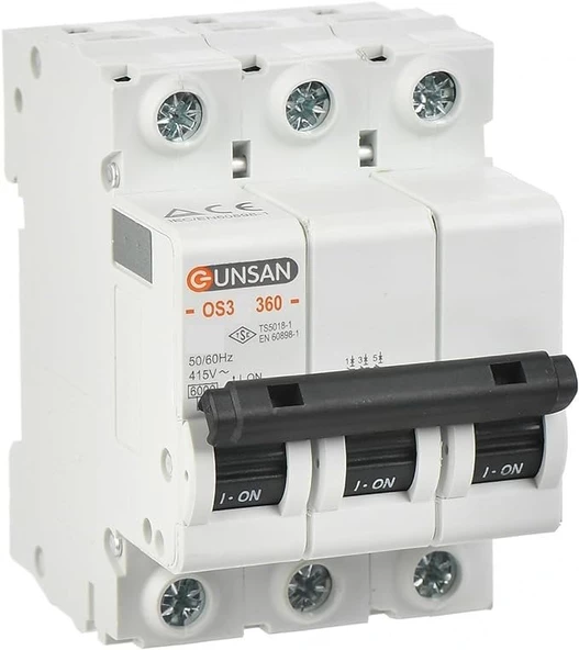 Günsan Valta 3x32a C Tipi 6ka K Otomat - 4 Adet