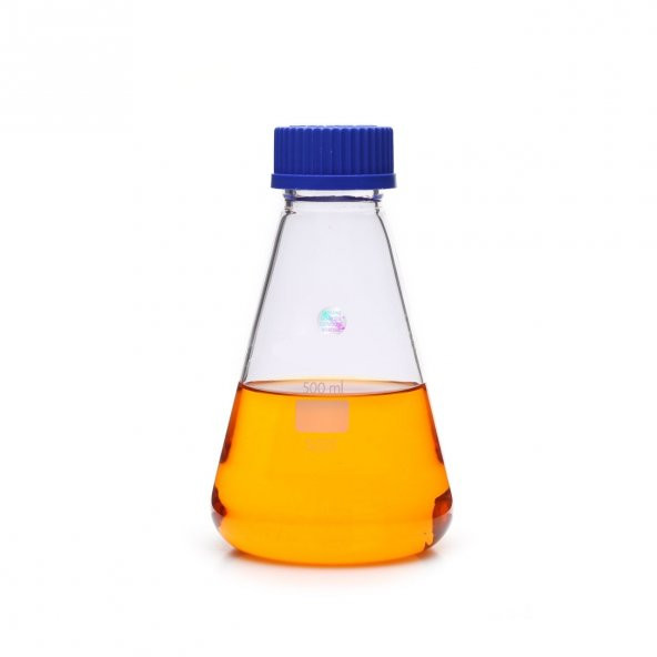 Cam Erlen 500 ml - Kapaklı - %100 Borosilikat (Isıya ve Kimyasala Dayanıklı Cam) 1 Adet ürün görseli