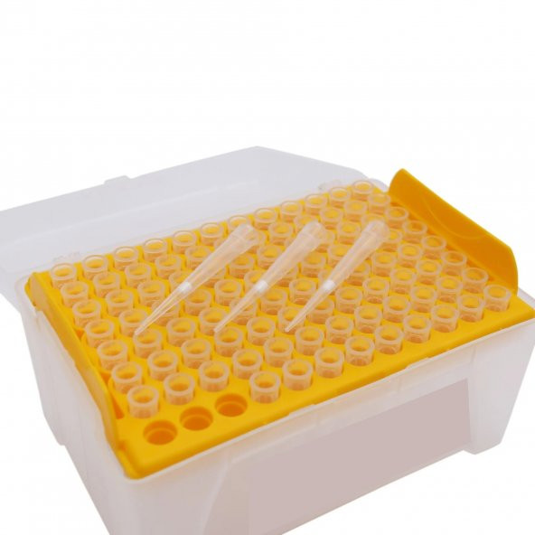 Filtreli Steril Pipet Ucu 20 Mikrolitre - 96 Adet - Şeffaf Kutulu - Resim 2