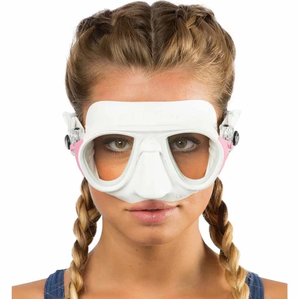 Cressi Calibro Dalış Maskesi  WHITE-PINK - 2