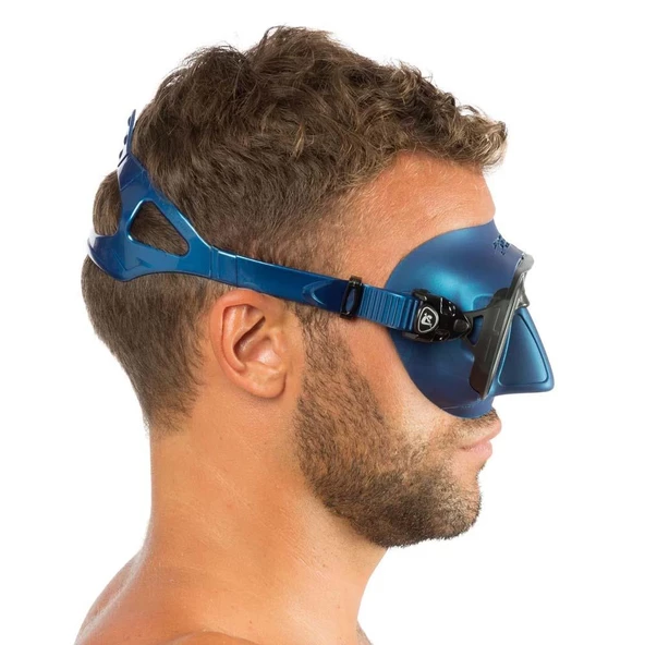 Cressi Calibro Dalış Maskesi  BLUE METAL - 4