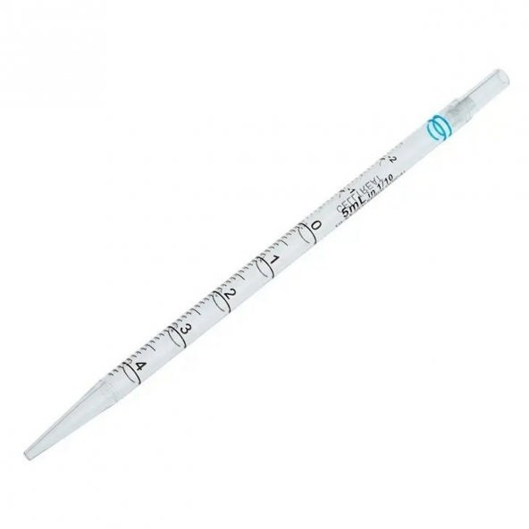 Serolojik Pipet 5 mL Steril / Tek Kullanımlık - 50 Adetlik Set - Taksimat:1/10ml - 3