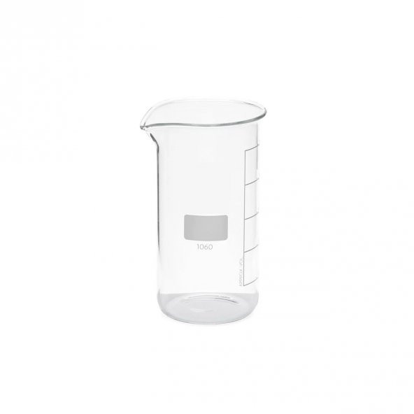 Cam Beher 250 mL - Uzun Form Isıya Dayanıklı Beher - 2