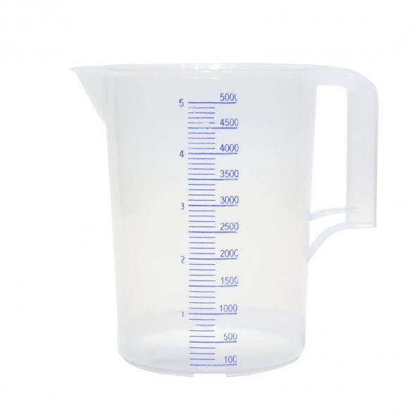 Plastik Kulplu Beher 5 Litre - Maşrapa - Ölçü Kabı - Resim 2
