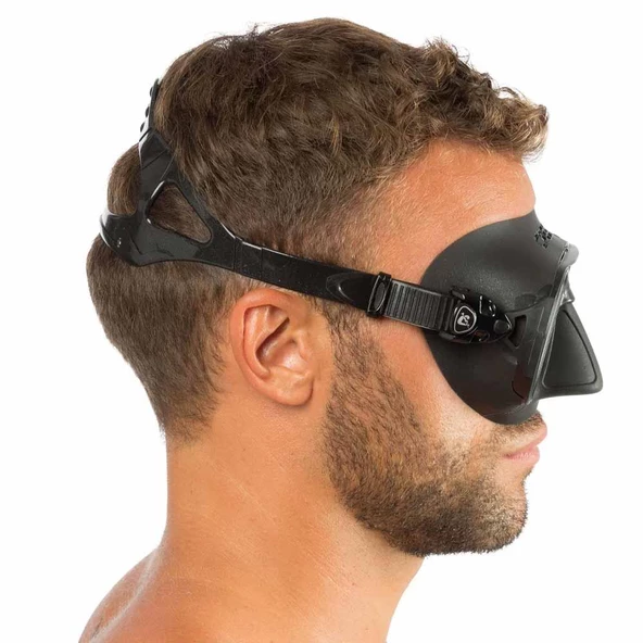 Cressi Calibro Dalış Maskesi  BLACK-BLACK - 5