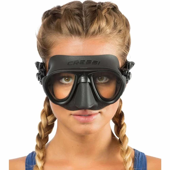 Cressi Calibro Dalış Maskesi  BLACK-BLACK - 6
