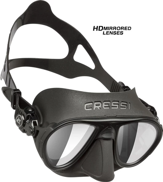Cressi Calibro Dalış Maskesi  BLACK-BLACK-HD LENS