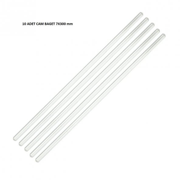 Cam Baget 7x300 mm - 10 Adetlik Set - Resim 2