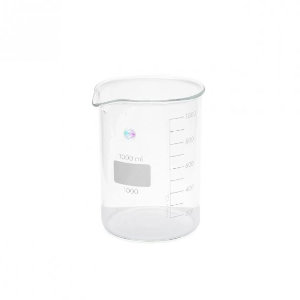 Cam Beher 1000 ml - Yüksek Isıya, Kimyasala ve Diğer Tüm Etkenlere Karşı Yüksek Dayanıklı - Resim 2
