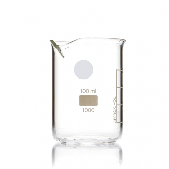 Beher 100 ml Cam Malzeme - Yüksek Isıya ve Kimyasala Dayanıklı - 2