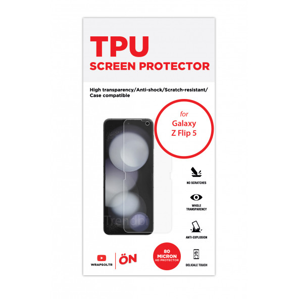GALAXY Z FLİP 5 EKRAN KORUYUCU TPU  FİLM - 2