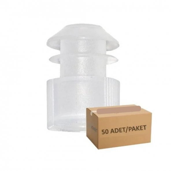 Deney Tüp Kapağı Beyaz - 16 mm Tüp İçin Kanatlı - 50 Adetlik Set ürün görseli