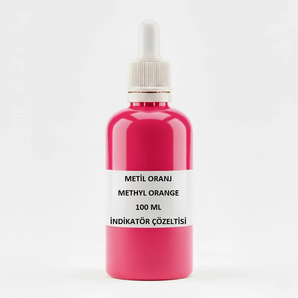 Metil Oranj 100 mL İndikatör Çözeltisi / Methyl Orange / Yüksek Kaliteli / Zurih Lab ürün görseli
