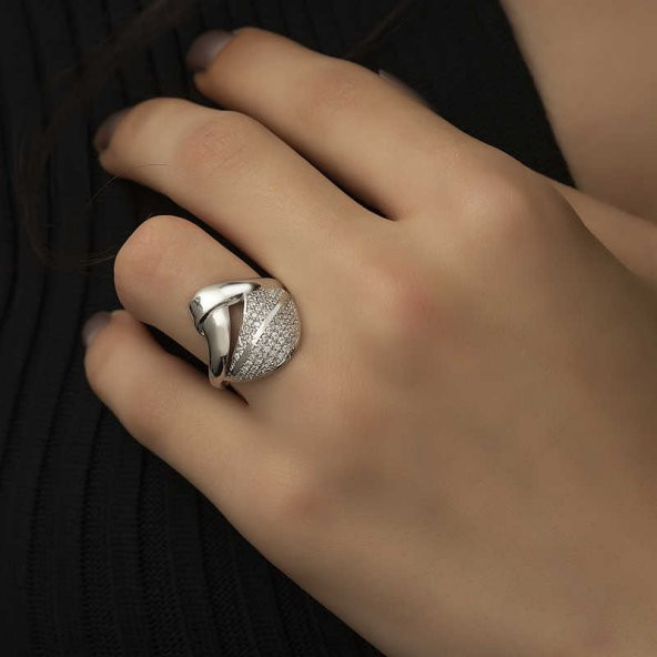 ​Gümüş  Bayan Yüzük  SL3337 - Resim 3