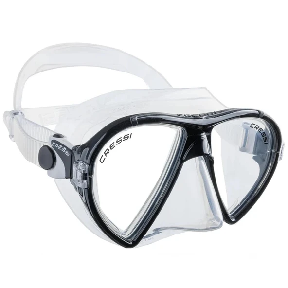 Cressi Ocean Dalış Maskesi  CLEAR-FRAME BLACK - 2