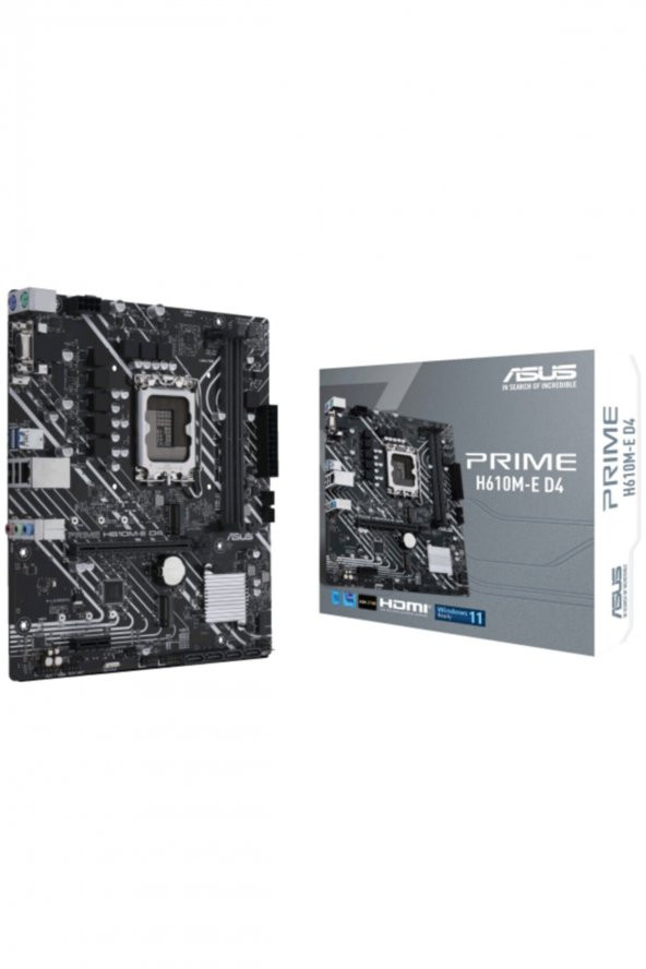ASUS  Prime H610m-e D4 Intel H610 Soket 1700 Ddr4 3200mhz Matx Gaming (oyuncu) Anakart - 1