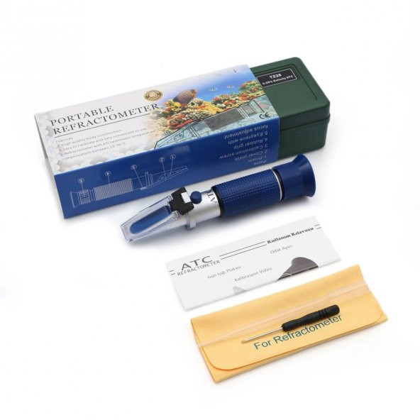 TZ28 ATC Tuzluluk Ölçer Refraktometre - 0-28 - Orijinal Kutu ve İçerikleri İle Gönderilir - 2