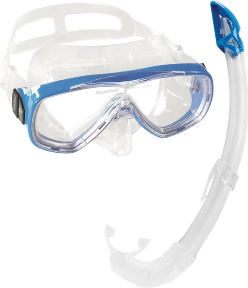 Cressi Agua - Onda - Mexico Palet Maske Şnorkel Set  BLUE NO:37-38 - 2