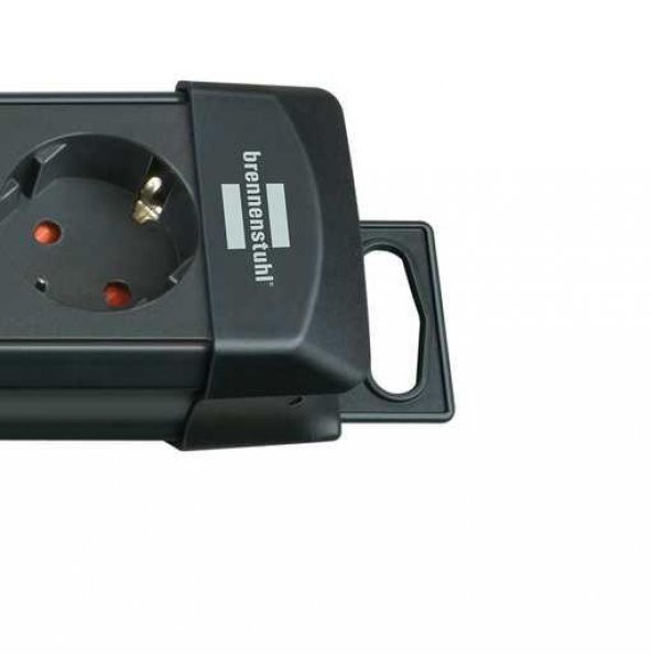 Brennenstuhl Premium-Line Uzatma 10 Soketli 3M. Priz Siyah - 2