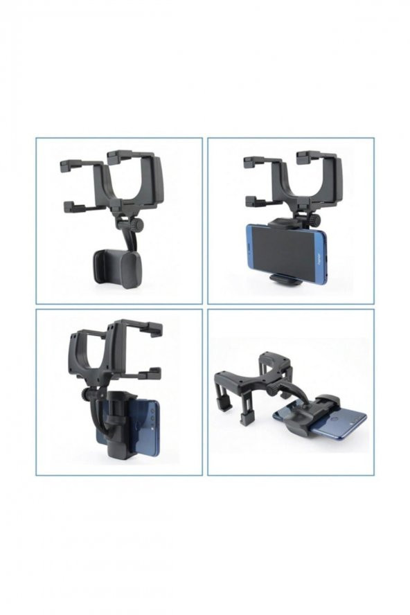 Universal Ayarlanabilir Araç Içi Dikiz Ayna Akıllı Telefon Tutucu - 3