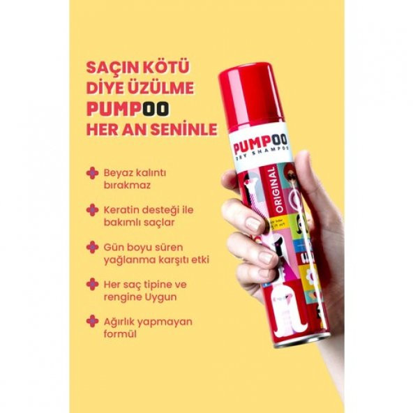 Pumpoo Kuru Şampuan - Original Dry Shampoo - 4