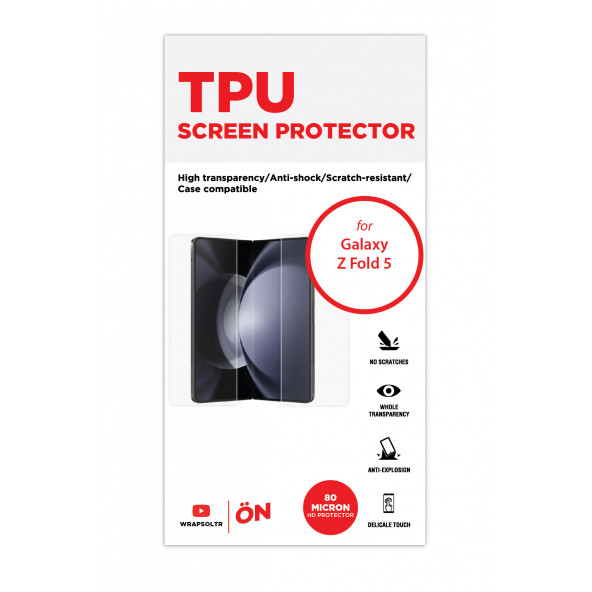 GALAXY Z FOLD 5 EKRAN KORUYUCU ESNEK TPU FİLM - 2