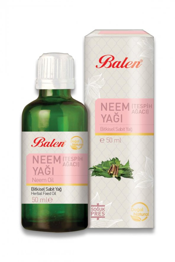 Balen Tespih Ağacı Yağı Neem Yağı 50 ml