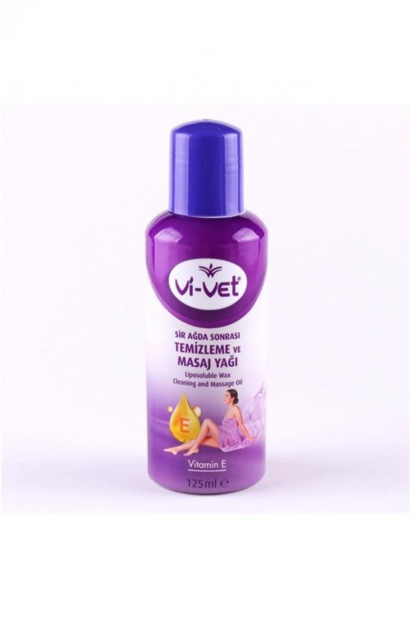 Vi-Vet Ağda Sonrası Temizleme Ve Masaj Yağı E Vitamini 125 ml 1 Ad.
