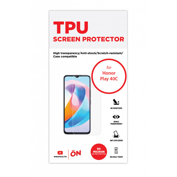 HONOR PLAY 40C EKRAN KORUYUCU TPU FİLM - 2