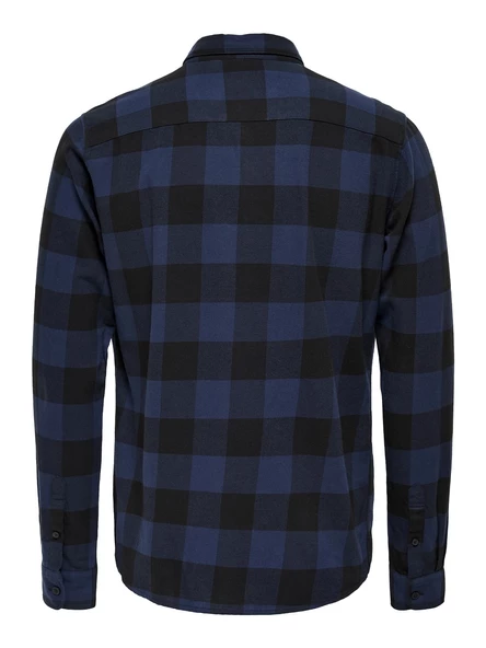 ONLY & SONS Erkek Kareli Uzun Kollu Gömlek 22007112 - Resim 7