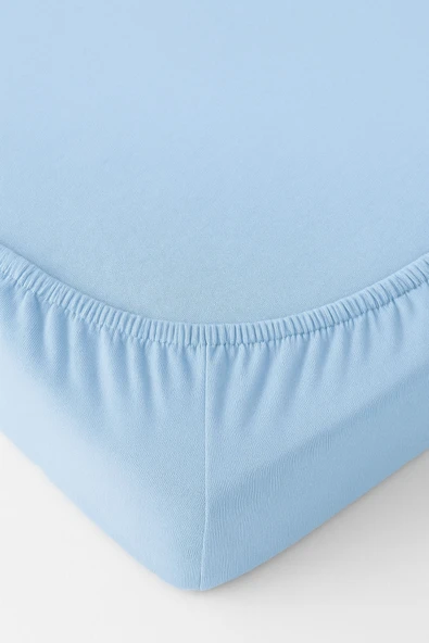 Tek Kişilik Düz Penye %100 Pamuklu Lastikli Çarşaf 100X200 - 9