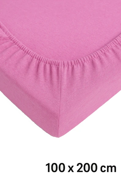 Tek Kişilik Düz Penye %100 Pamuklu Lastikli Çarşaf 100X200 - 4
